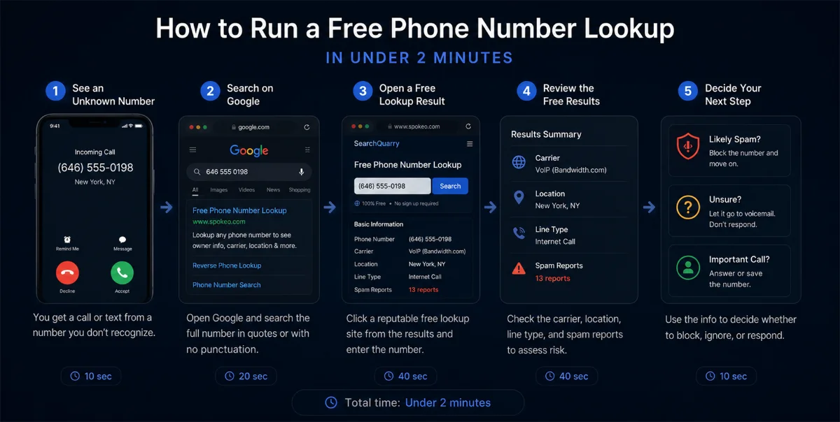 Free reverse phone lookup